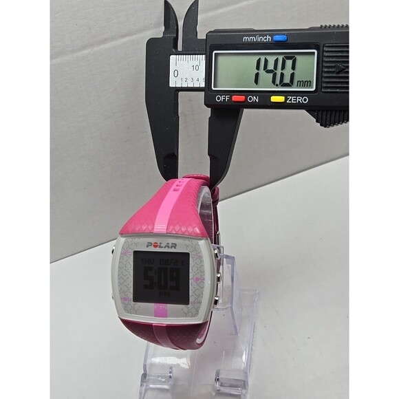 Polar FT4 Pink White Heart Rate Monitor Fitness Watch Tested Working New Battery - Picture 7 of 11